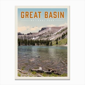 Great Basin Travel Poster Canvas Print