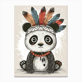 Indian Panda 10 Canvas Print