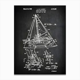 Sailboat Patent Double Ended Sailboat Patent Sailing Boat Art Sailing Ship Decor Sail Boat Print Sail Boat Art Boat Print Vb3951 Canvas Print