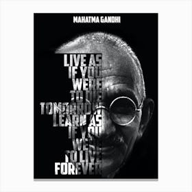 Mahatma Gandhi Quotes Canvas Print