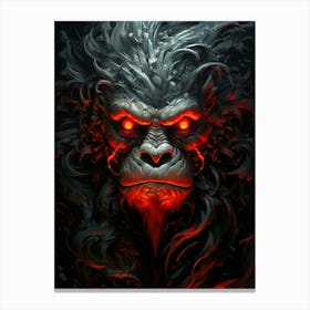 Gorilla Head Canvas Print