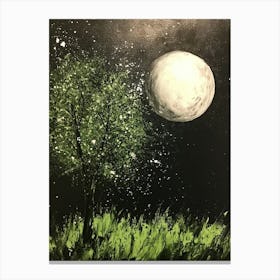 Full Moon Art Canvas Print