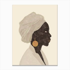 Woman In A Turban Canvas Print