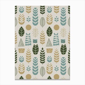 Leafy Pattern Canvas Print