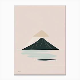 Pico Island Portugal Simplistic Tropical Destination Canvas Print