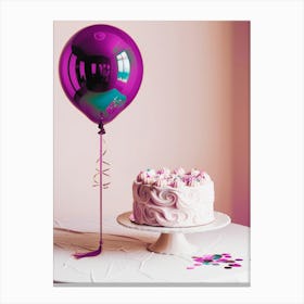 Purple Balloon Canvas Print