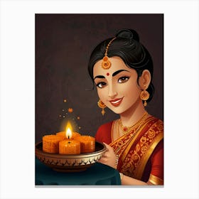 Happy Diwali Canvas Print