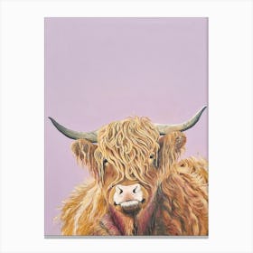 Hairy Coo Highland Cow SB Canvas Print