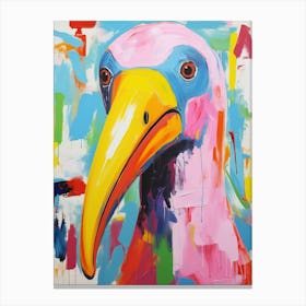 Colourful Bird Painting Albatross Canvas Print