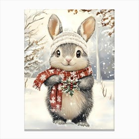 Winter Bunny Canvas Print