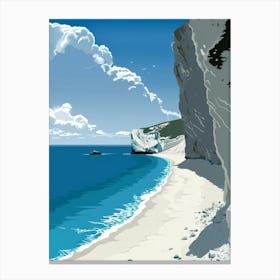 Cliffs Of Dorset 1 Canvas Print