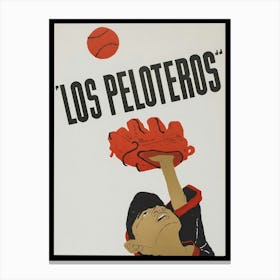 Los Peloteros - vintage poster Canvas Print