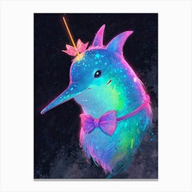 Unicorn Dolphin Canvas Print