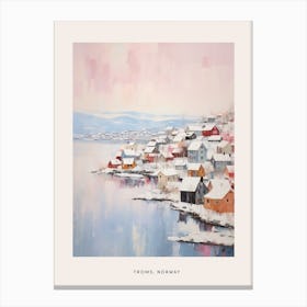 Dreamy Winter Painting Poster Troms Norway 1 Canvas Print