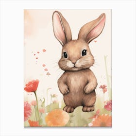 Rabbit Nursery Art Canvas Print