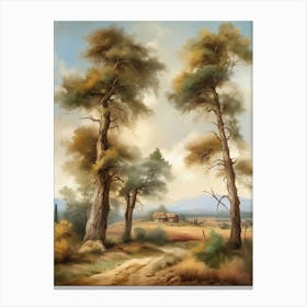 Landscape With Trees 3 Canvas Print