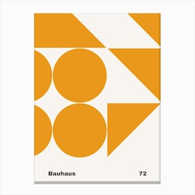 Geometric Bauhaus Poster 72 Canvas Print