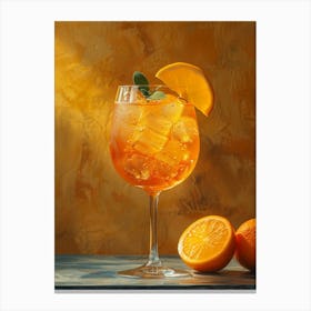 Aperol Spritz Orange 5 Canvas Print