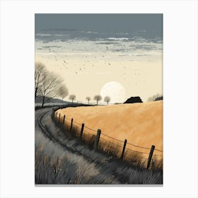 The Cotswold Way England 2 Hiking Trail Landscape Canvas Print