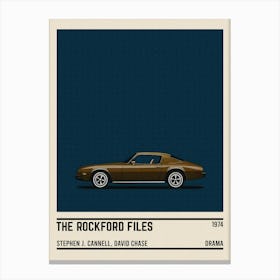 The Rockford Files Tv Series Car Canvas Print