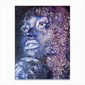 Woman'S Head Canvas Print