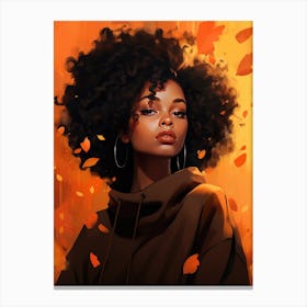 Afro Girl 12 Canvas Print