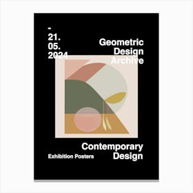 Geometric Design Archive Poster 13 Canvas Print