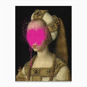 Lady In Pink 1 Canvas Print