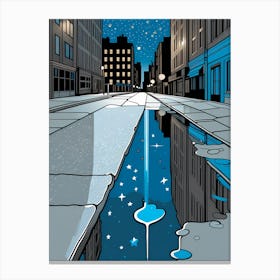 Gutter &stars 5 vector art Canvas Print