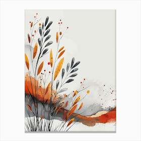 Abstract flowers Canvas Print
