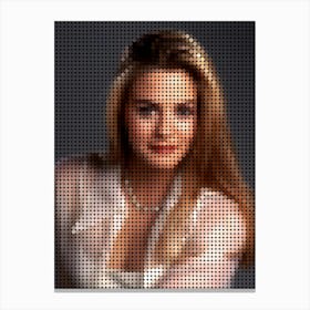 Alicia Silverstone Style Dots Canvas Print