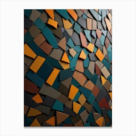 Mosaic Wall - Mosaic Stock Videos & Royalty-Free Footage Canvas Print