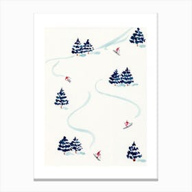 Skiiers Canvas Print