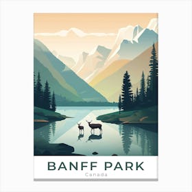 Canada Banff Park Travel Canvas Print