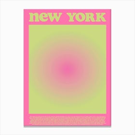 New York Pink Canvas Print