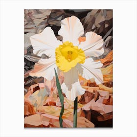 Daffodil 2 Flower Painting Canvas Print