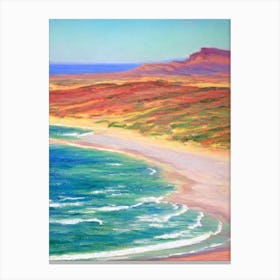 Playa De Famara Lanzarote Spain Monet Style Canvas Print