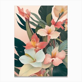 Dreamshaper V7 An Abstract Floral Still Life With Exotic Tropi 0 Canvas Print