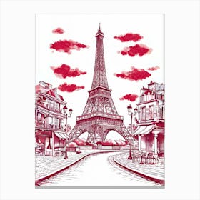 Paris Eiffel Tower 3 Canvas Print