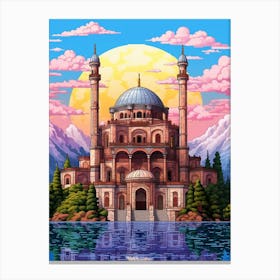 Trabzon Hagia Sophia Museum Pixel Art 1 Canvas Print