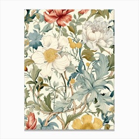 Floral Wallpaper 16 Canvas Print