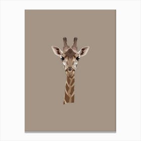 Giraffe Head Canvas Print