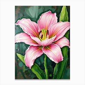 Pink Lily 2 Canvas Print