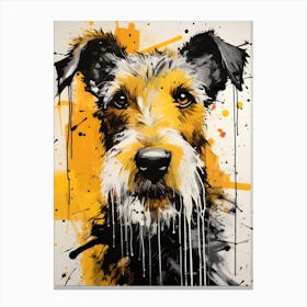 Painted Terrier Canvas Print