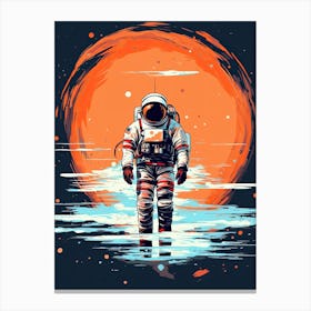 Interstellar Wanderer: Astronaut's Path Canvas Print