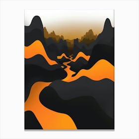 Lava River Canvas Print