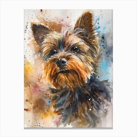Yorkshire Terrier Watercolor Painting 4 Canvas Print