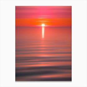 Sunset Over The Ocean 64 Canvas Print