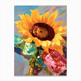 Sunflower Oil Painting 2 Canvas Print