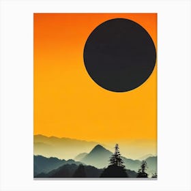 Zhangjiajie National Forest Park China Retro Two Tone Canvas Print